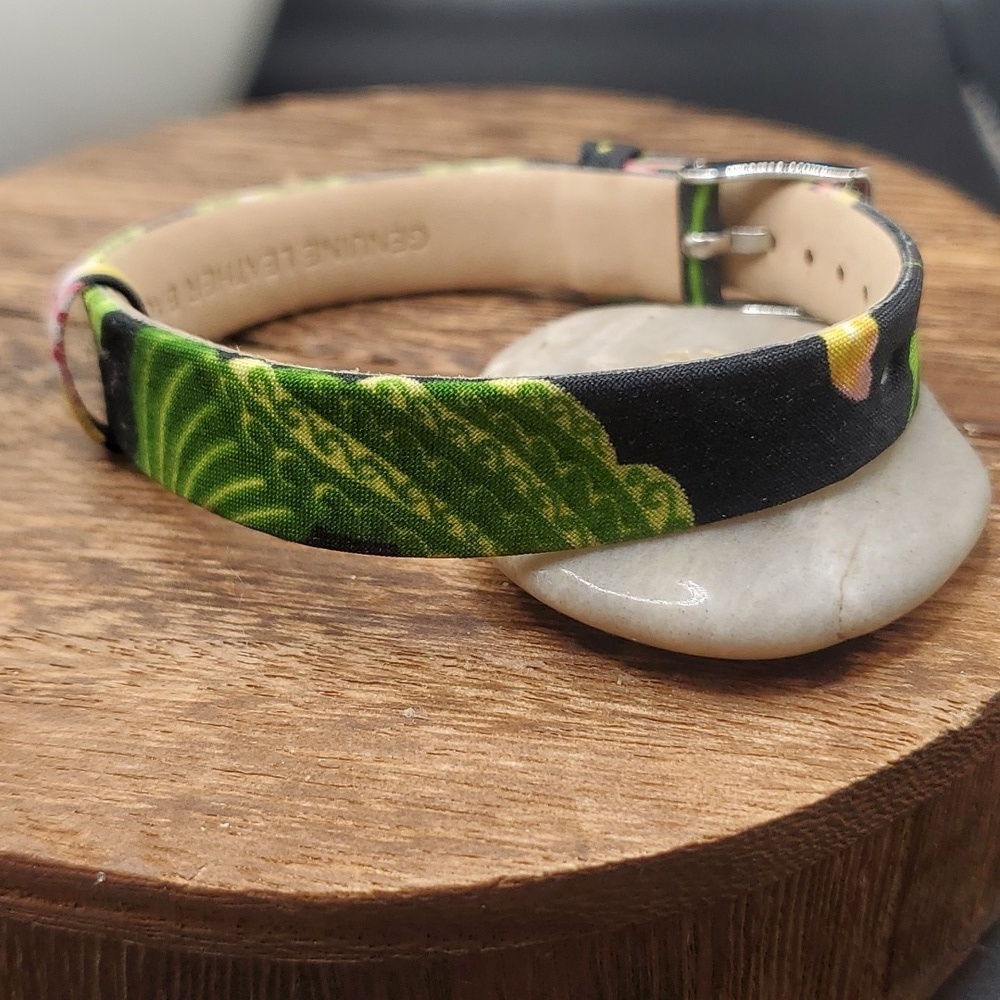 B3108‎ wilderness flower genuine leather bracelet wrist
